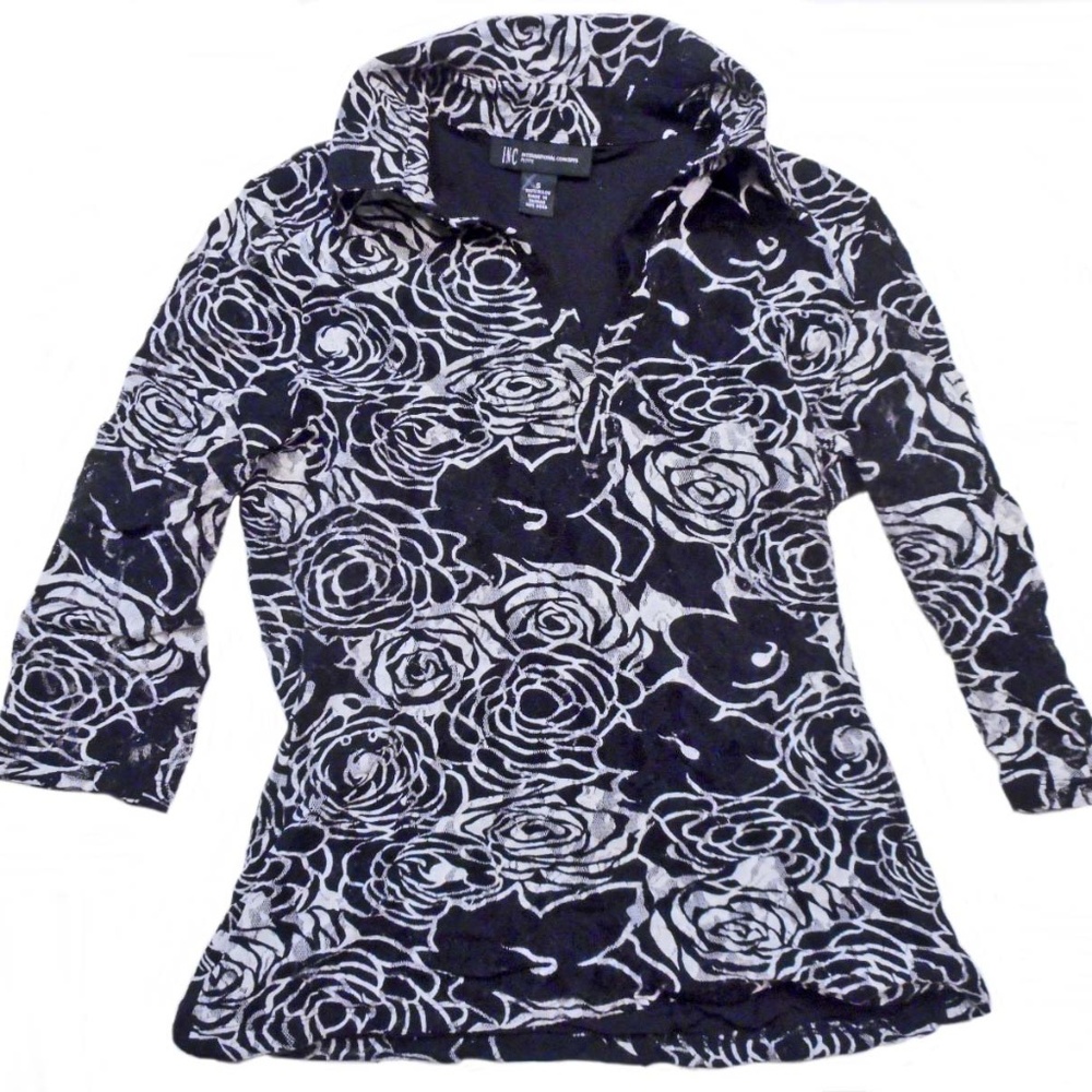 one S lace rose blouse